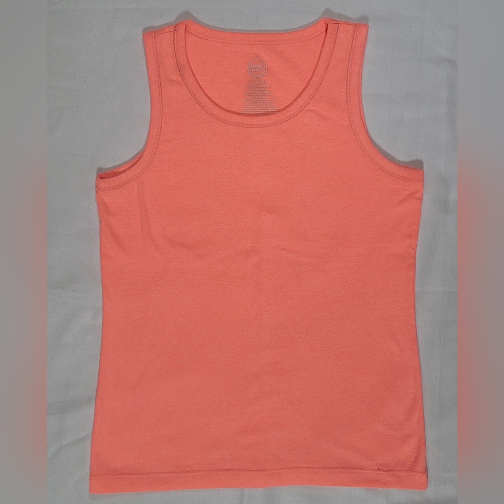 Neon Orange Sleeveless Tank Shirt